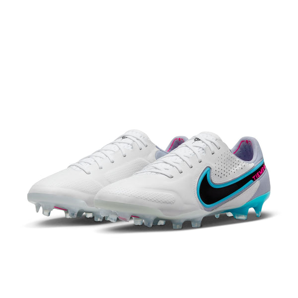 Nike Tiempo Legend 9 Elite FG - WHITE/BLACK-BALTIC BLUE-PINK BLAST