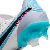 Nike Tiempo Legend 9 Elite FG - WHITE/BLACK-BALTIC BLUE-PINK BLAST