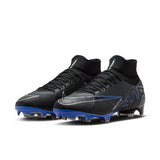 Nike Zoom Mercurial Superfly 9 Pro FG - BLACK/CHROME-HYPER ROYAL