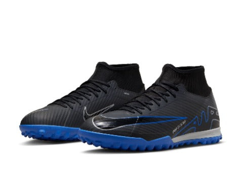 Nike Zoom Superfly 9 Academy TF- Black/Chrome-Hyper Royal