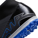 Nike Zoom Superfly 9 Academy TF- Black/Chrome-Hyper Royal