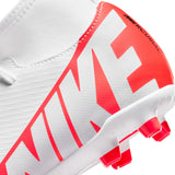 Nike Jr. Mercurial Superfly 9 Club FG/MG - BRIGHT CRIMSON/WHITE-BLACK