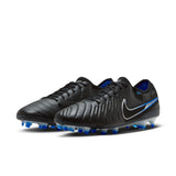 Nike Tiempo Legend 10 Elite FG - BLACK/CHROME-HYPER ROYAL