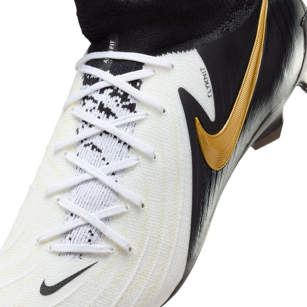 Nike Phantom Luna II Pro FG- White/Black-MTLC Gold Coin