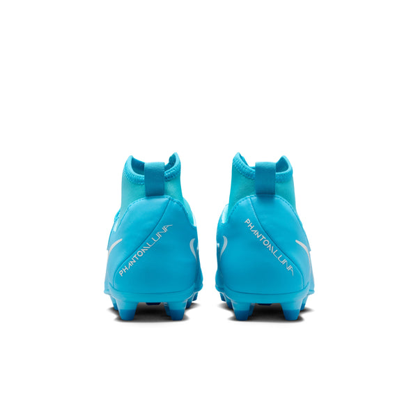 Nike Jr Phantom Luna II Club FG/MG- Blue Fury/White