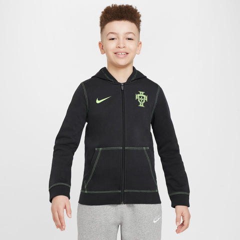 Nike Portugal Youth Hoodie- Black/Green