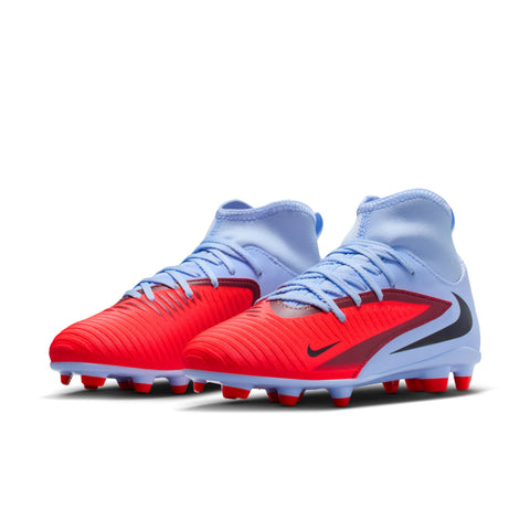 Nike JR Phantom 6 High Club FG/MG- Royal Tint/ Bright Crimson