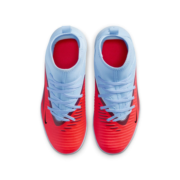 Nike JR Phantom 6 High Club TF- Royal Tint/Bright Crimson