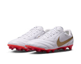 Nike Tiempo Ligera Pro FG - WHITE/BLUR-BRIGHT CRIMSON
