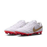 Nike Tiempo Ligera Pro FG - WHITE/BLUR-BRIGHT CRIMSON