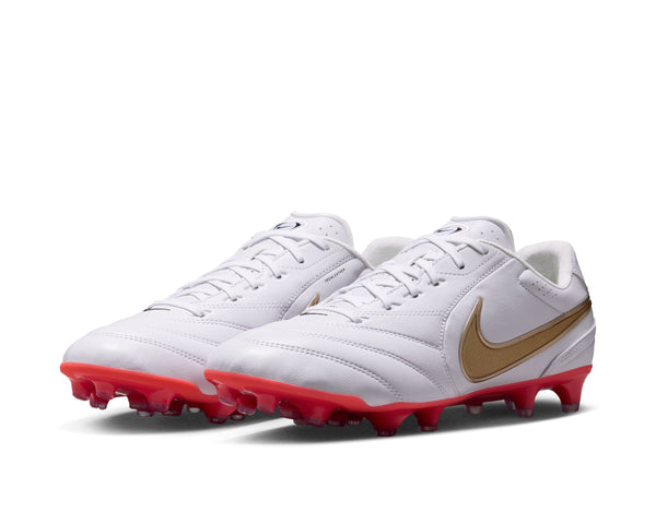 Nike Tiempo Ligera Pro FG - WHITE/BLUR-BRIGHT CRIMSON