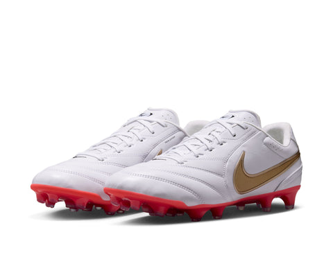 Nike Tiempo Ligera Pro FG - WHITE/BLUR-BRIGHT CRIMSON