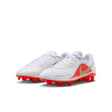 Nike Jr Tiempo Maestro Club FG/MG - WHITE/BLUR-BRIGHT CRIMSON