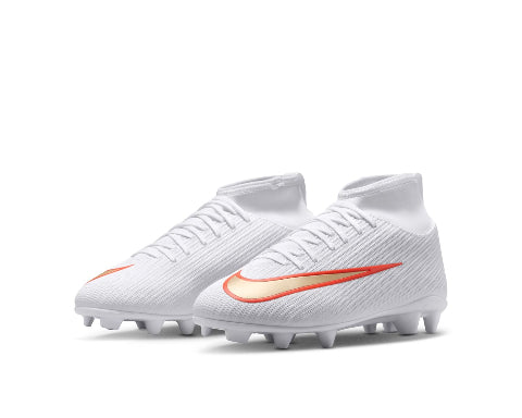 Nike Jr. Mercurial Superfly 11 Club FG/MG- WHITE/BLUR-BRIGHT CRIMSON