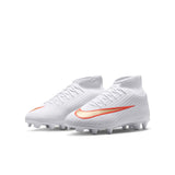 Nike Jr. Mercurial Superfly 11 Club FG/MG- WHITE/BLUR-BRIGHT CRIMSON