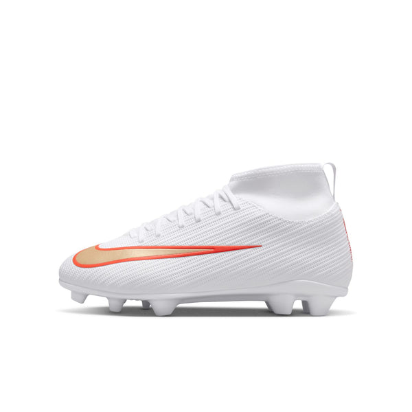 Nike Jr. Mercurial Superfly 11 Club FG/MG- WHITE/BLUR-BRIGHT CRIMSON