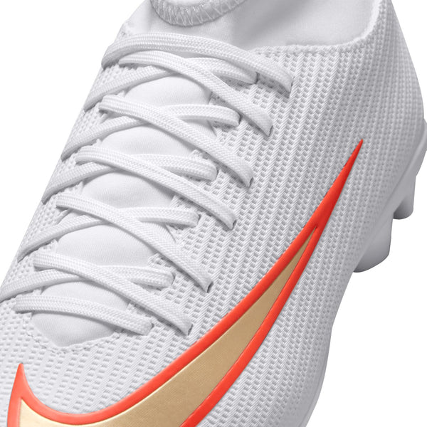 Nike Jr. Mercurial Superfly 11 Club FG/MG- WHITE/BLUR-BRIGHT CRIMSON