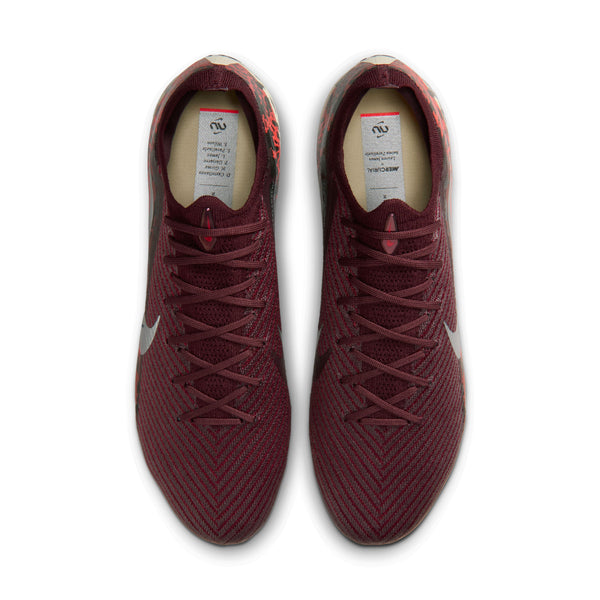 Nike United Mercurial ZM Vapor 16 Elite (NU3) FG - BURGANDY CRUSH/METALLIC SILVER