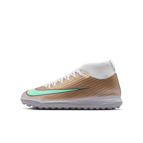 Nike JR Superfly 11 Club TF KM- Metallic Gold/Green Glow