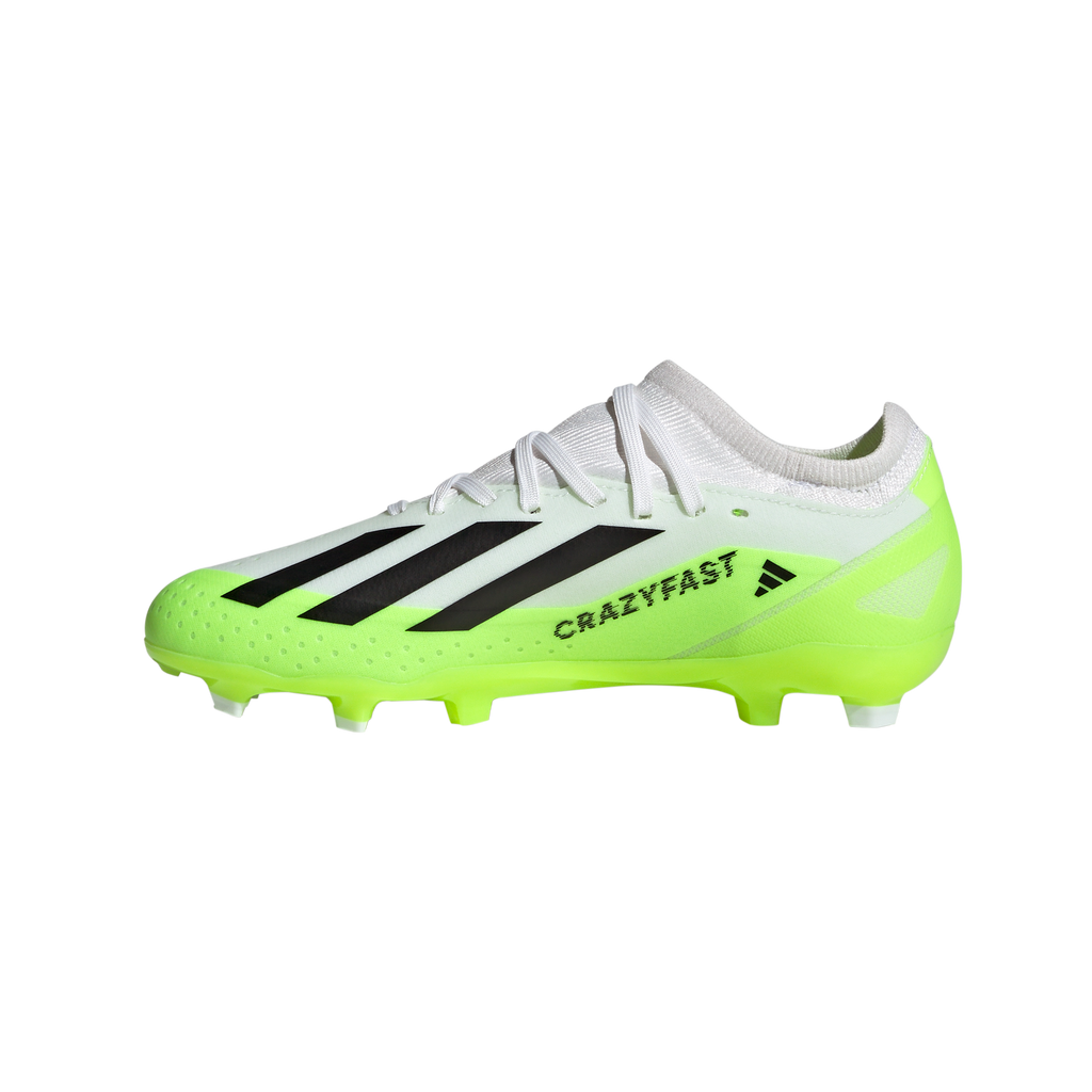 Adidas X Crazyfast .3 FG J - Cloud White/Core Black/Lucid Lemon | East  Coast Soccer Shop | Rasenfußballschuhe