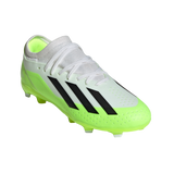 Adidas X Crazyfast .3 FG J - Cloud White/Core Black/Lucid Lemon