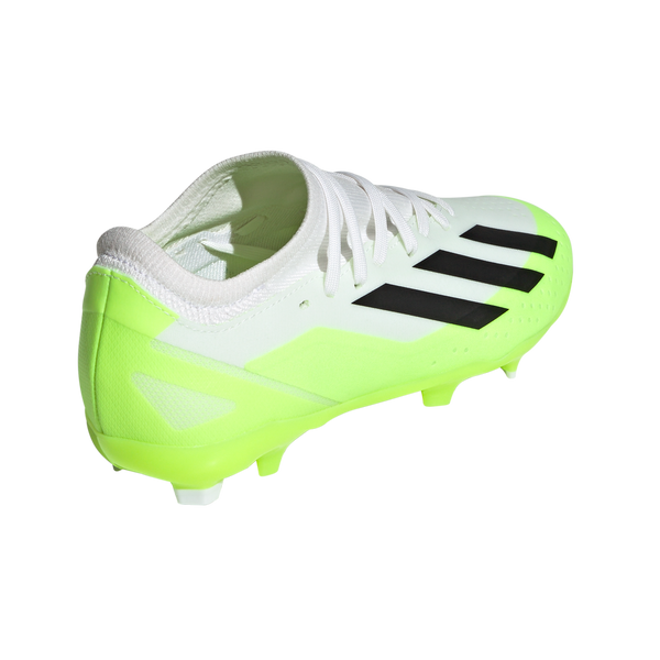 Adidas X Crazyfast .3 FG J - Cloud White/Core Black/Lucid Lemon