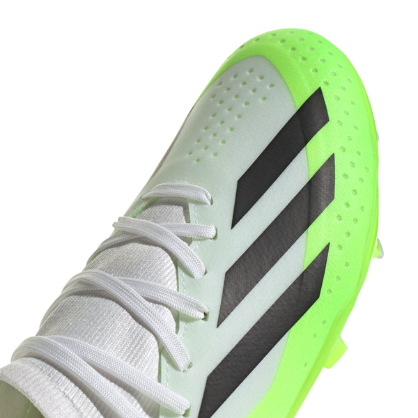 Adidas X Crazyfast .3 FG J - Cloud White/Core Black/Lucid Lemon