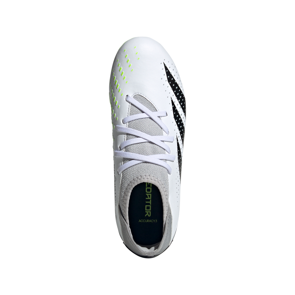 Adidas Predator Shop Accuracy | Lemon .3 Soccer Coast - J FG White/Core Black/Lucid East Cloud