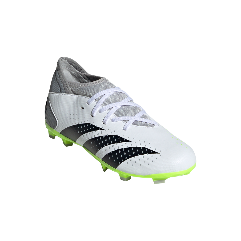 Adidas Predator Accuracy J Black/Lucid - .3 FG East Soccer Cloud Lemon Shop | White/Core Coast