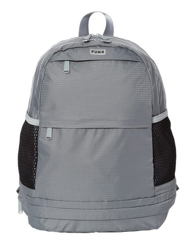 Puma Fashion Shoe Pocket Backpack- Grey