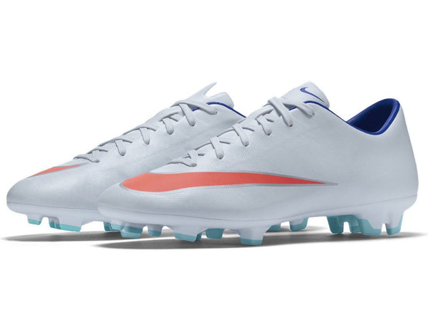 Nike Women's Mercurial Victory V FG - Ice Blue/ Mango/ Silver