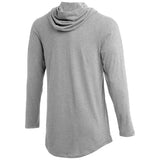 Nike Mens Hooded Long Sleeve T-Shirt - GREY