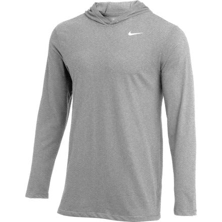 Nike Mens Hooded Long Sleeve T-Shirt - GREY