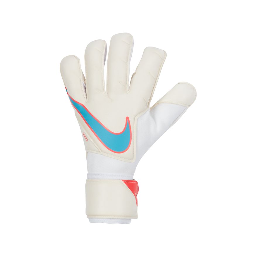 Nike Goalkeeper Grip3 - WHITE/WHITE/BALTIC BLUE | Coast Soccer Shop