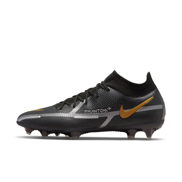 Nike Phantom GT2 Dynamic Fit Elite FG - BLACK/SILVER/GOLD