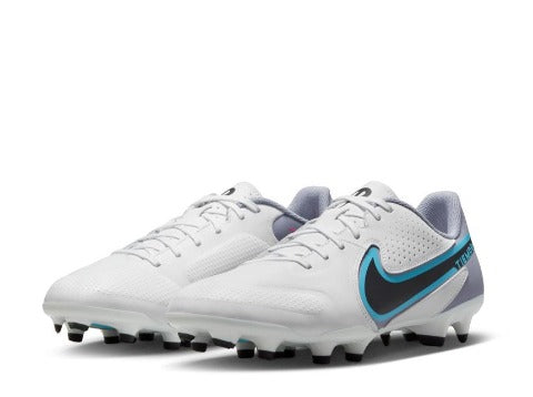 Nike Tiempo Legend 9 Academy FG/MG -	WHITE/BLACK-BALTIC BLUE-PINK BLAST