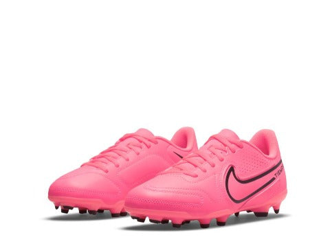 Nike Jr. Tiempo Legend 9 Club FG MG RACER PINK BLACK East