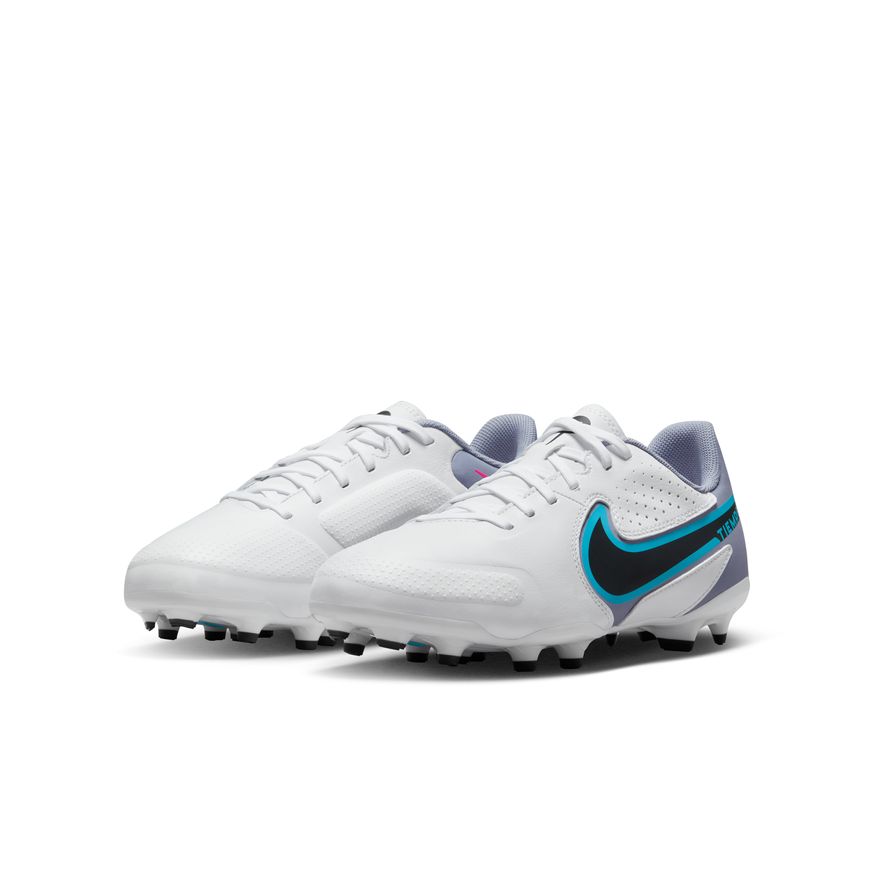 Nike Tiempo Legend Academy FG/MG - WHITE/BLACK-BALTIC BLUE-PINK East Coast Soccer Shop