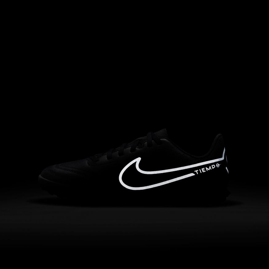 Nike Jr. Tiempo Legend 9 Club TF - Black/Grey | East Coast Soccer Shop
