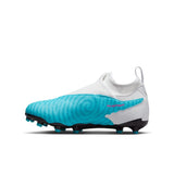 Nike Jr. Phantom GX Academy Dynamic Fit FG/MG - BALTIC BLUE/PINK BLAST-WHITE-LASER BLUE