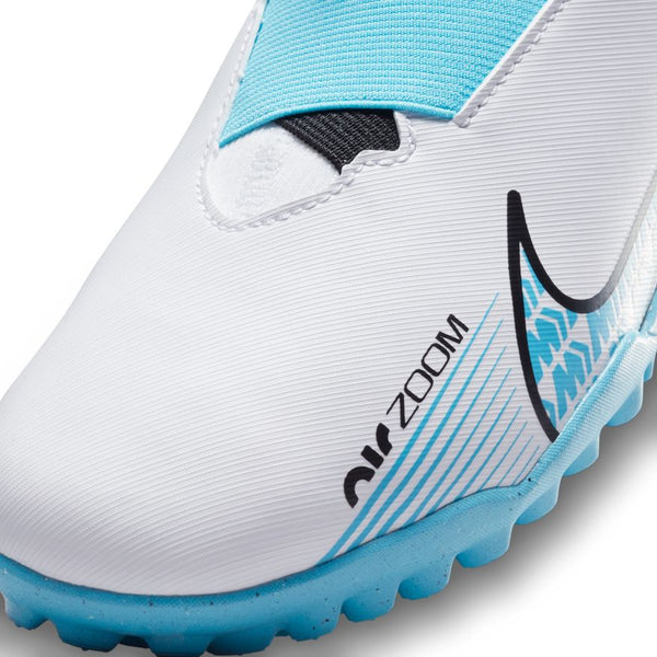 Nike Jr. Zoom Mercurial Superfly 9 Academy TF -WHITE/BALTIC BLUE-PINK BLAST
