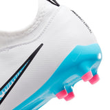 Nike Jr. Zoom Mercurial Vapor 15 Academy FG/MG - WHITE/BALTIC BLUE-PINK BLAST