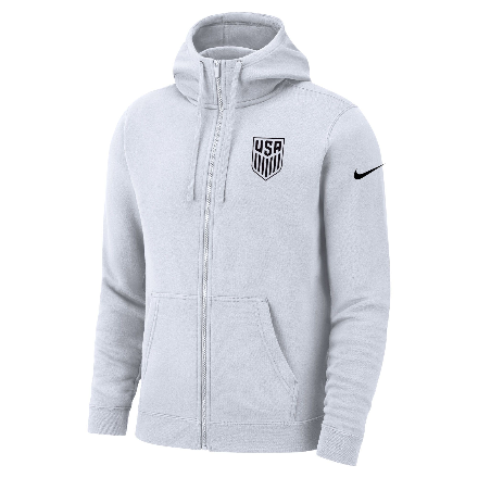 Nike Fleece Full-Zip - WHITE | East Soccer Shop