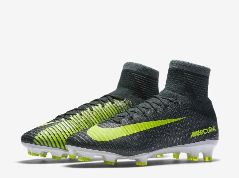 JR MERCURIAL V CR7 FG - SEAWEED/VOLT | East Coast Soccer