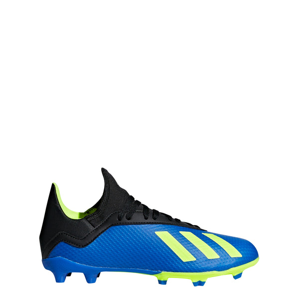 Adidas X 18.3 FG J - Football Blue/ Solar Yellow/ Core Black