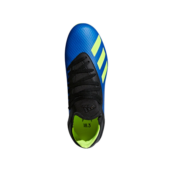 Adidas X 18.3 FG J - Football Blue/ Solar Yellow/ Core Black